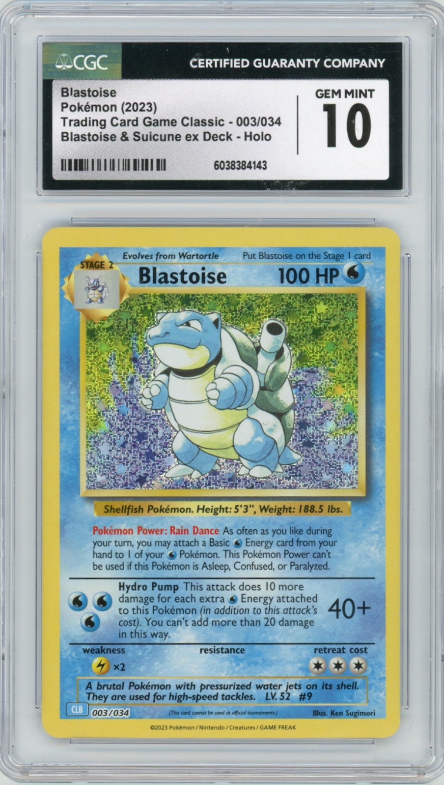 Clc Card 2023 TRADING CARD GAME CLASSIC - CLV, CLC, CLB - ENGLISH BLASTOISE ...